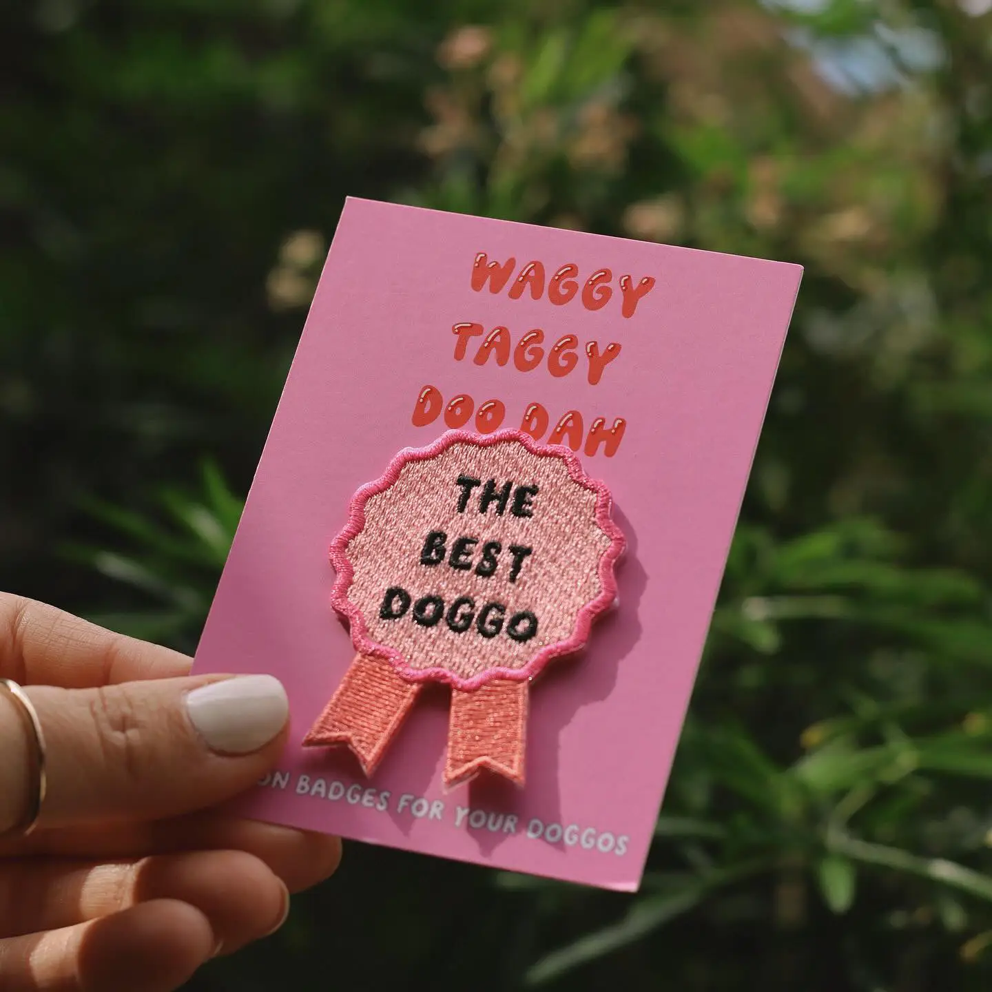 Iron-on patch for dogs "The best doggo"