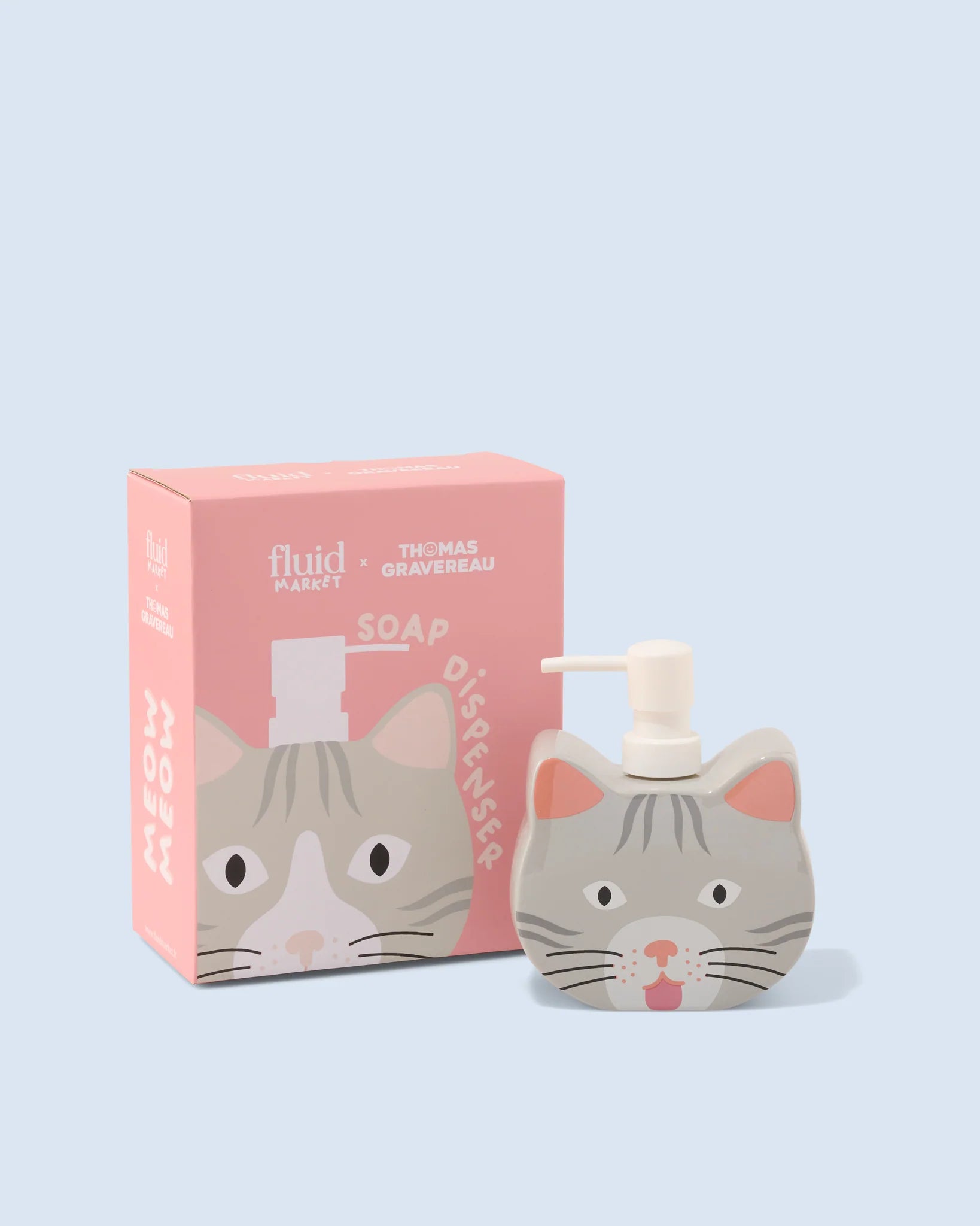 Distributeur de savon chat