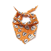 Bandana d'Halloween pour chien - Tête de mort