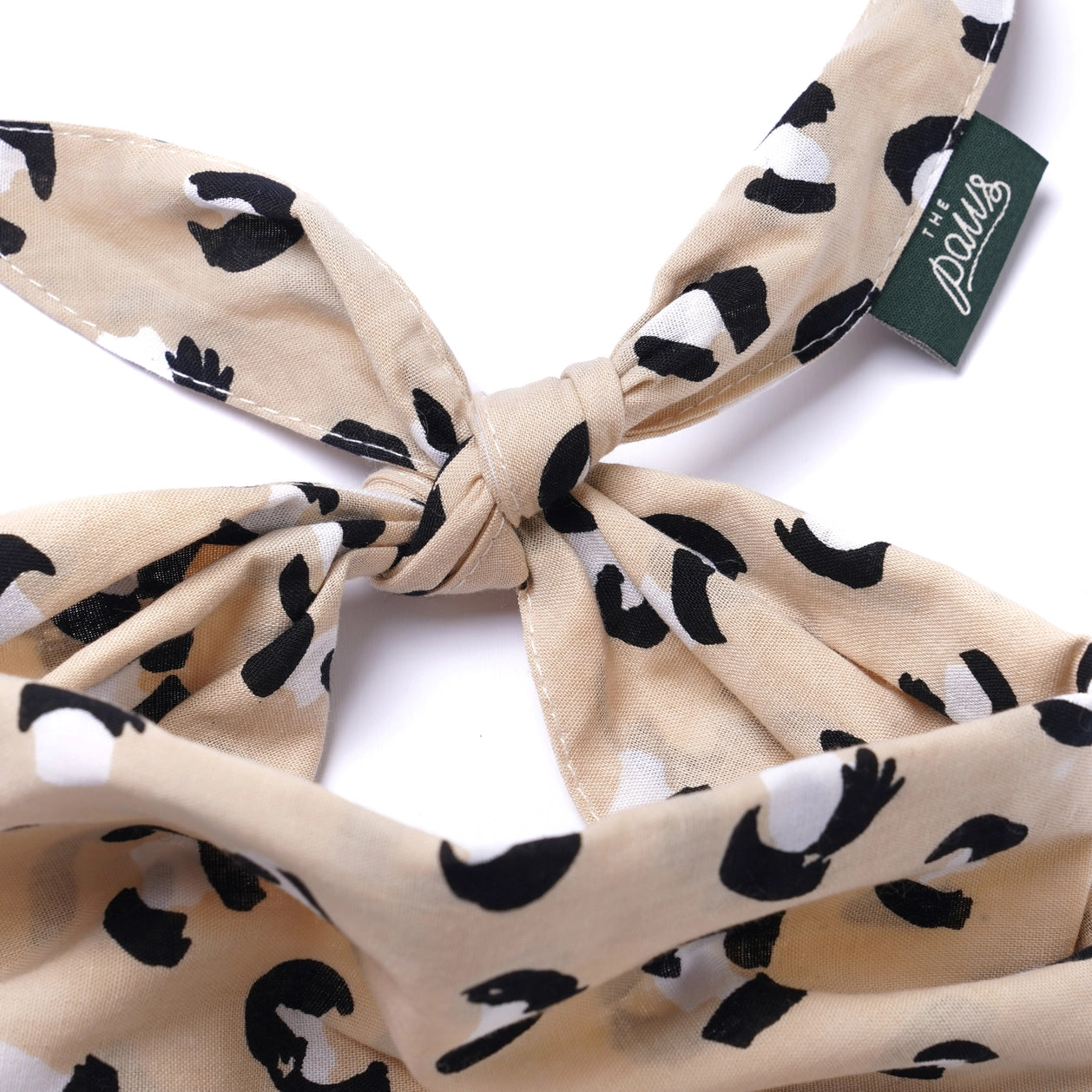 Bandana pour chien - Léopard beige