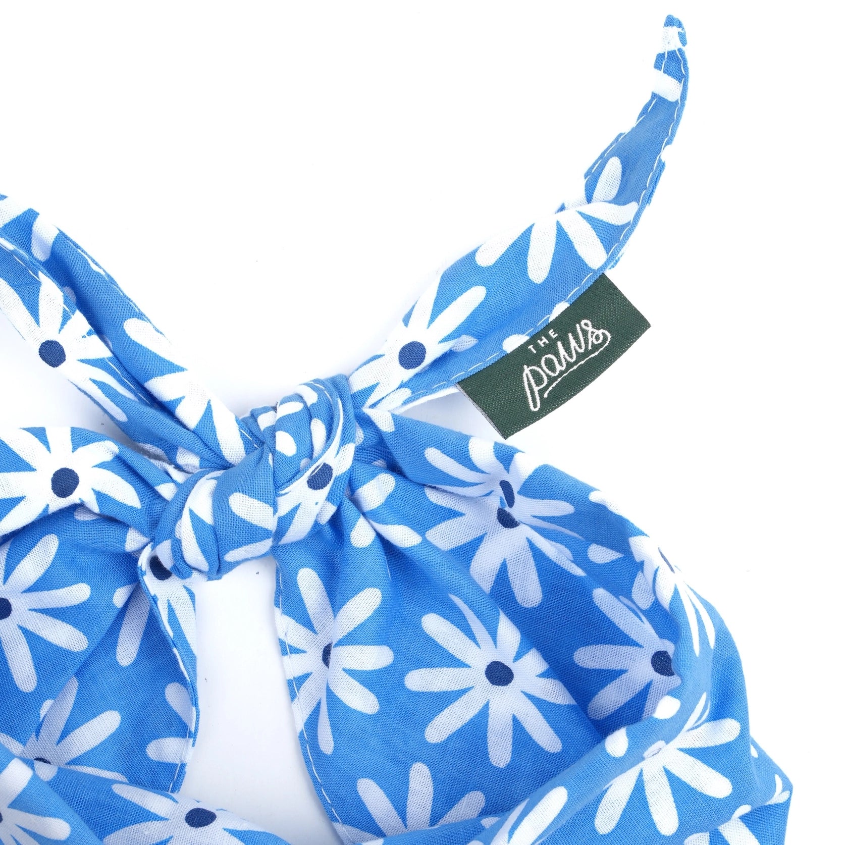 Bandana pour chien - Fleurs bleues
