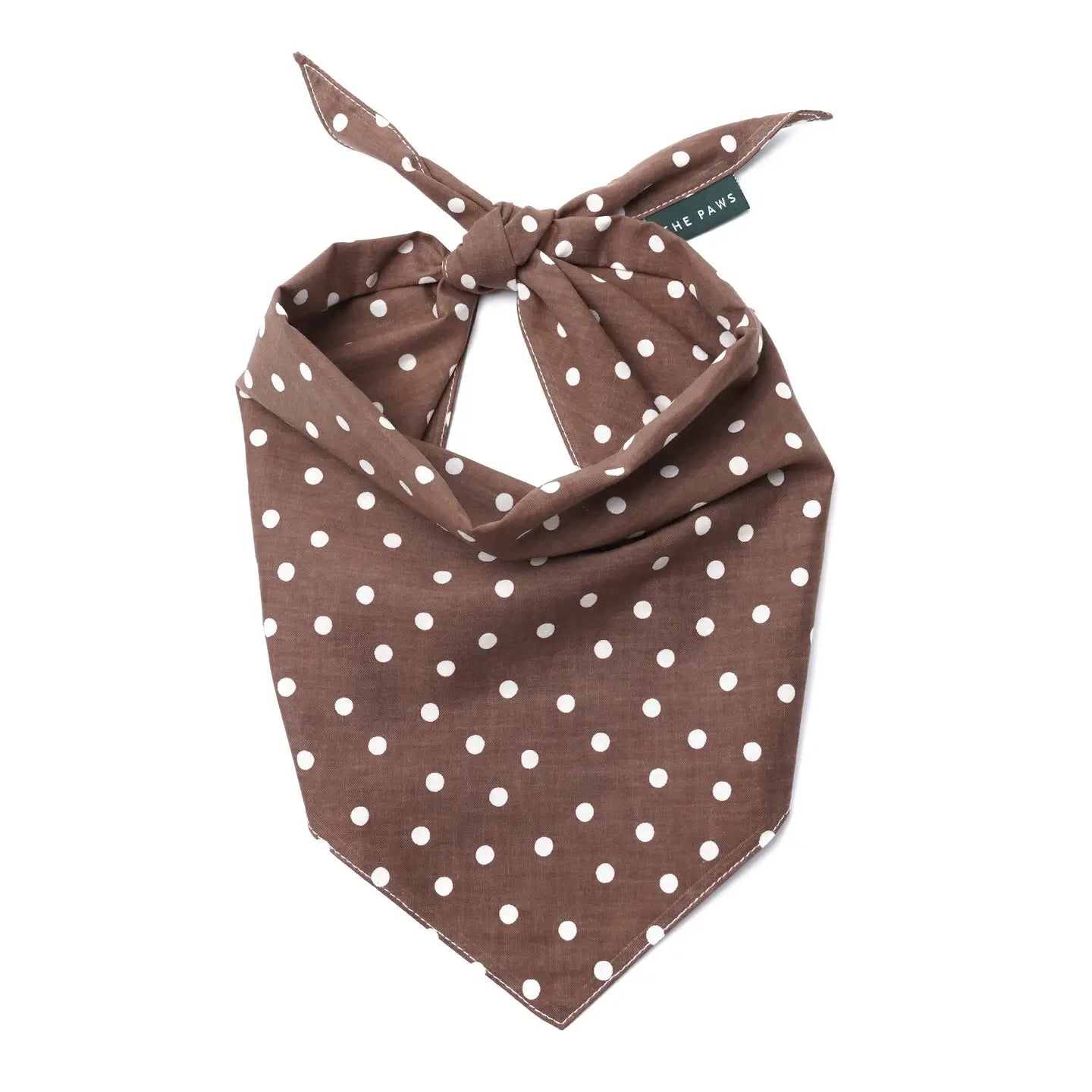 Bandana pour chien - Pois marrons