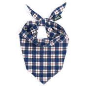 Bandana pour chien - Tartan bleu