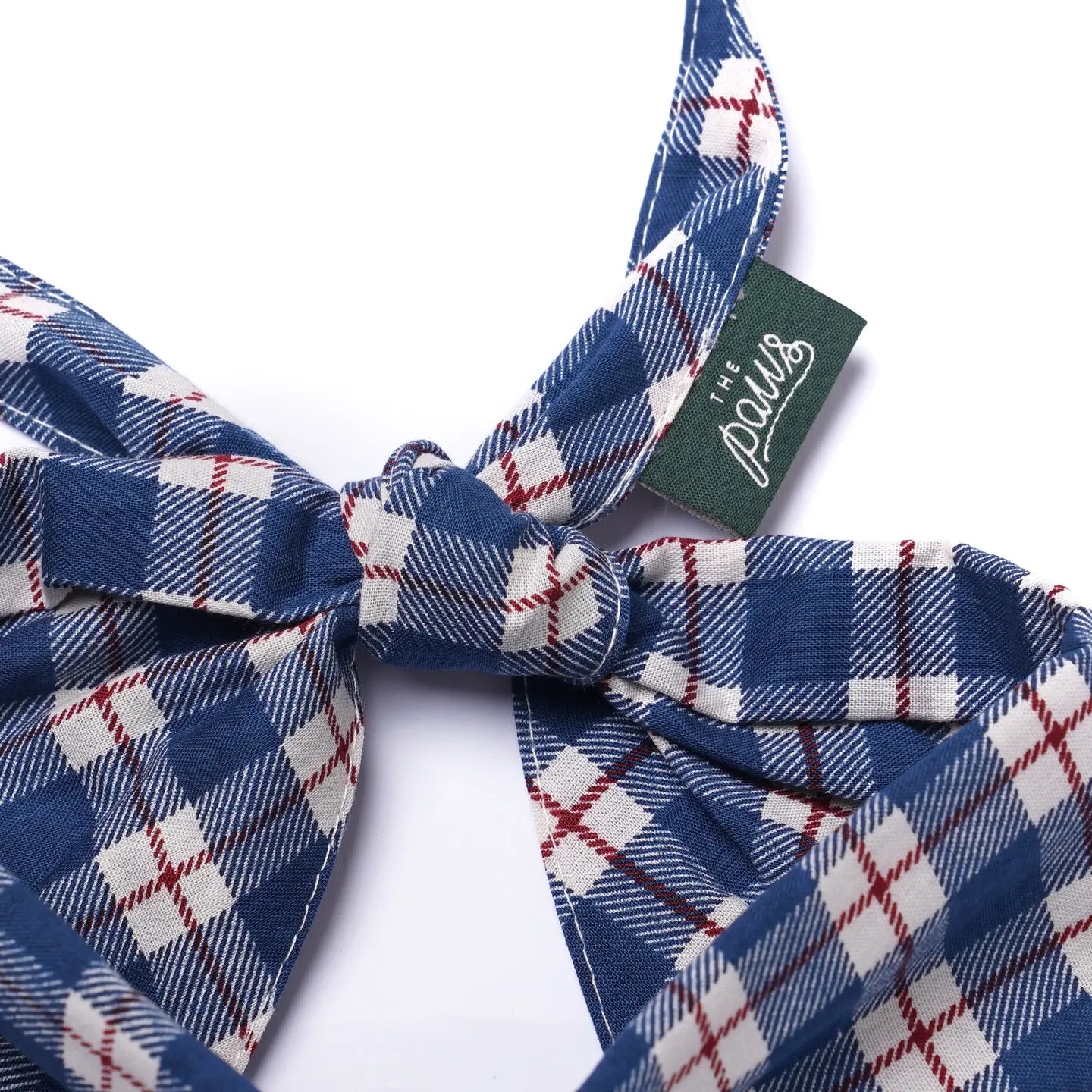 Bandana pour chien - Tartan bleu