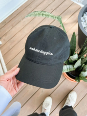 Cap Schick mir Hundefotos - Schwarz