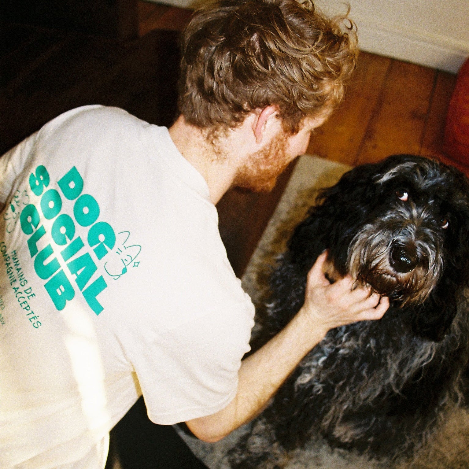 T-Shirt "Dog Social Club" Weiß