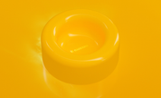 Gamelle acrylique - Jaune