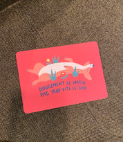 Carte Postale Muzon - Doucement le matin, pas trop vite le soir