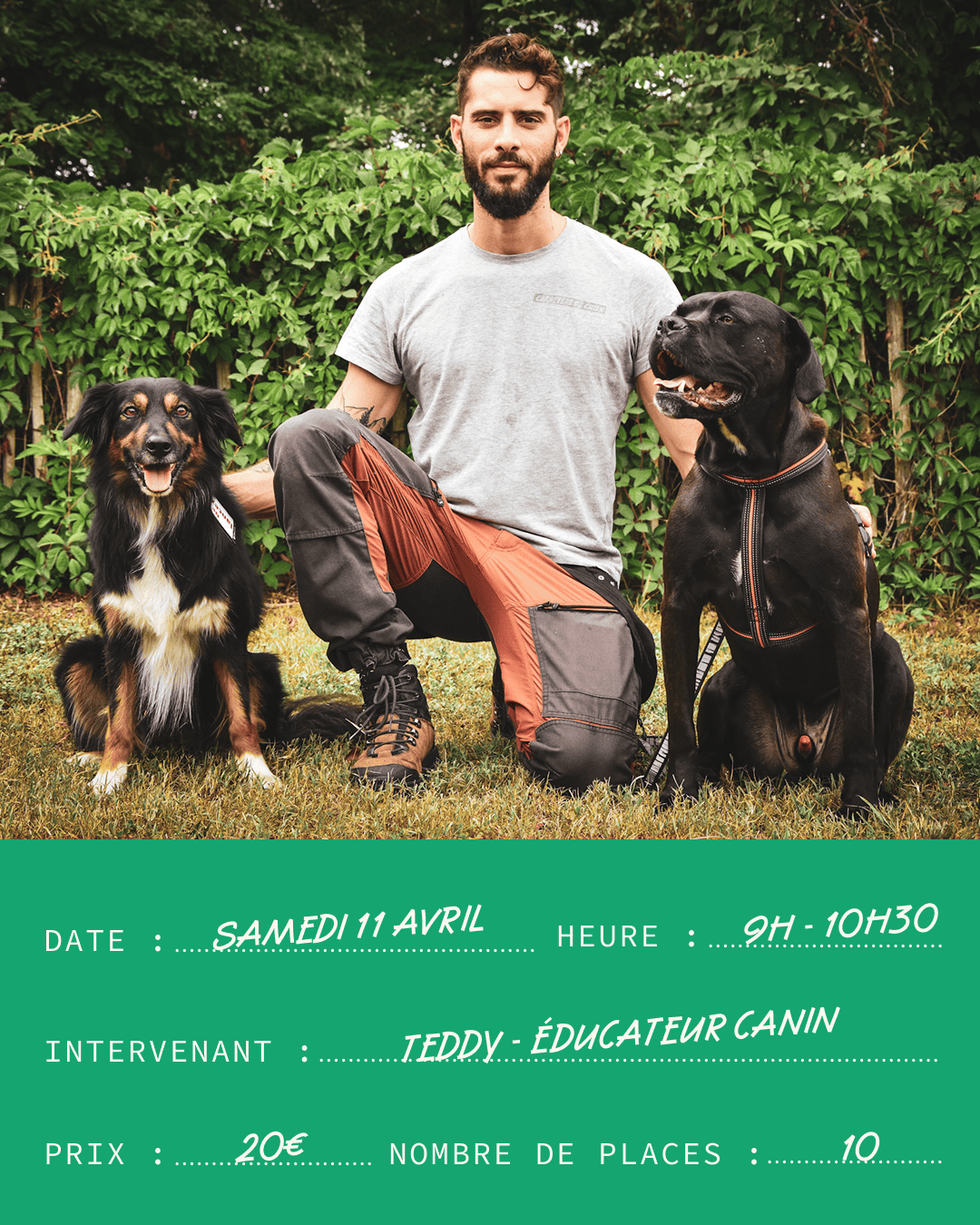 Atelier #12 : Initiation théorique aux premiers secours canins - 11.04.2026