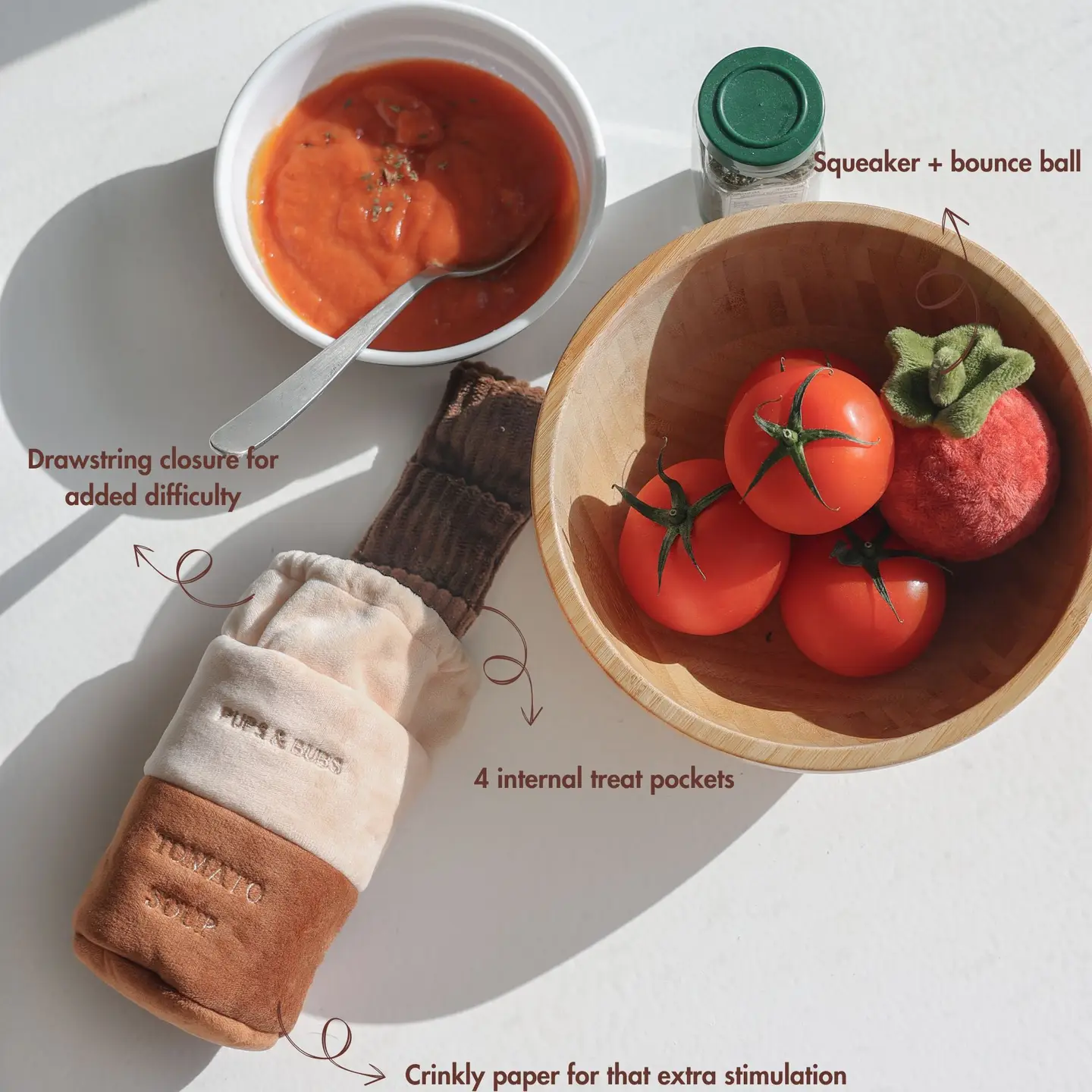 Snuffle Toy - Tomato Soup