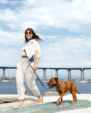 Laisse 4-en-1 mains libres waterproof - Bleu marine