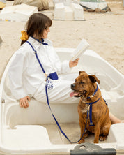 Laisse 4-en-1 mains libres waterproof - Bleu marine