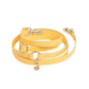 Laisse 4-en-1 mains libres waterproof - Jaune