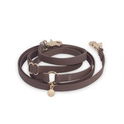 Laisse 4-en-1 mains libres waterproof - Marron