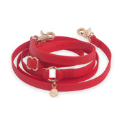 Laisse 4-en-1 mains libres waterproof - Rouge