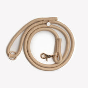 Laisse en corde tressée - Beige