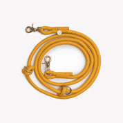Laisse en corde tressée multi-positions - Jaune