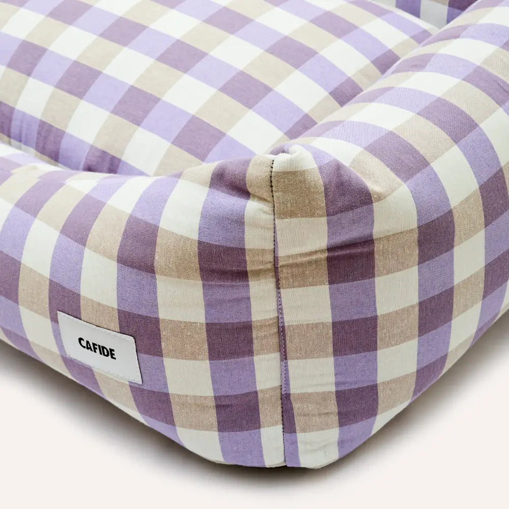 Canapé pour chien vichy - Violet
