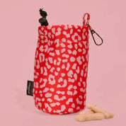 Pochette à friandises imperméable avec cordon de serrage - Léopard rouge