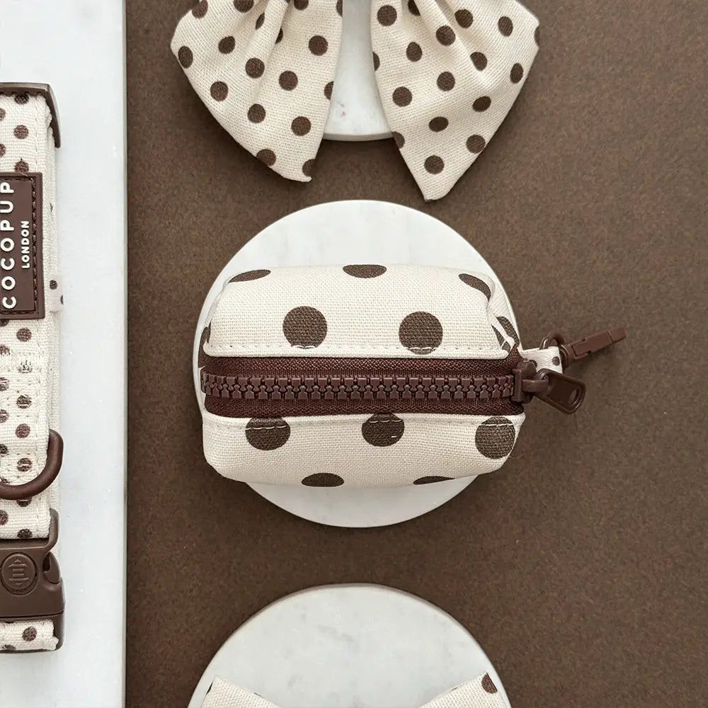 Porte-sac à déjections - Pois marron