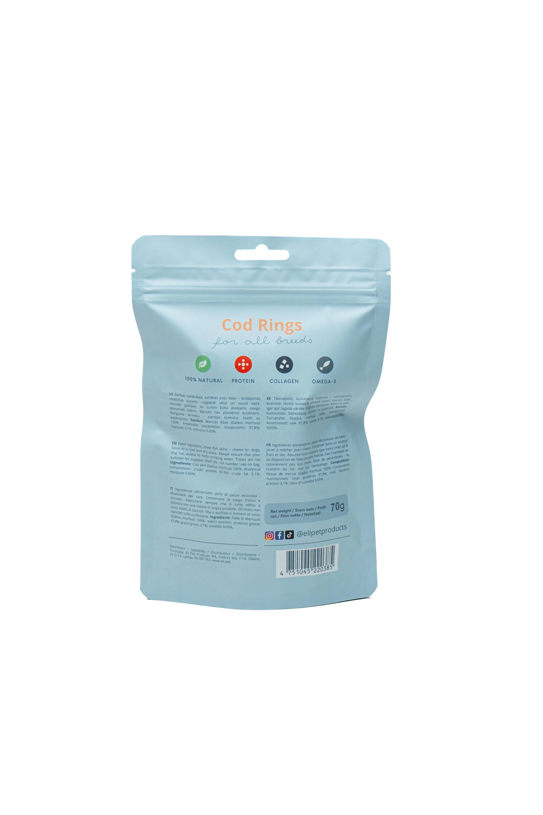 Anneau de morue - Mastication naturelle