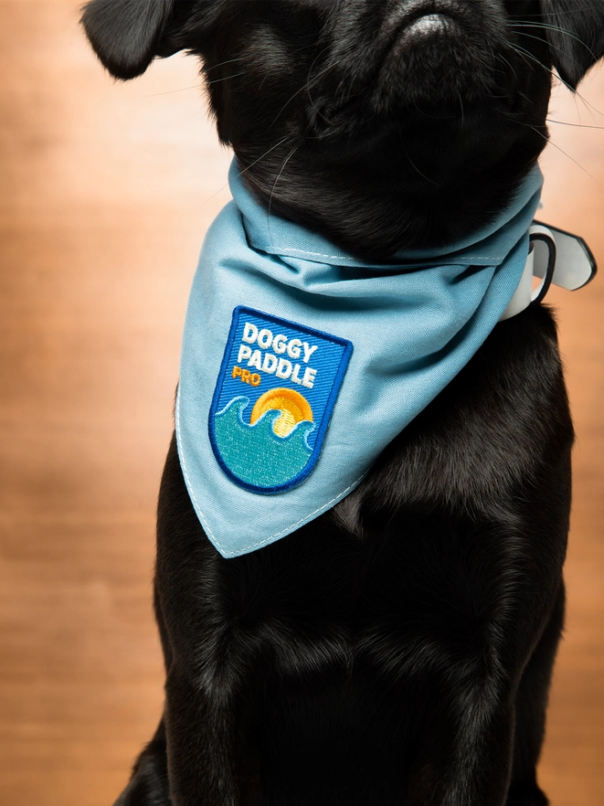 Badge thermocollant pour chien "Doggy paddle pro"-Patch et badges-Scoot's Honor-Muzon
