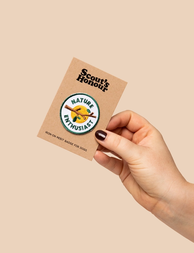 Badge thermocollant pour chien "Nature entousiast"-Patch et badges-Scoot's Honor-Muzon