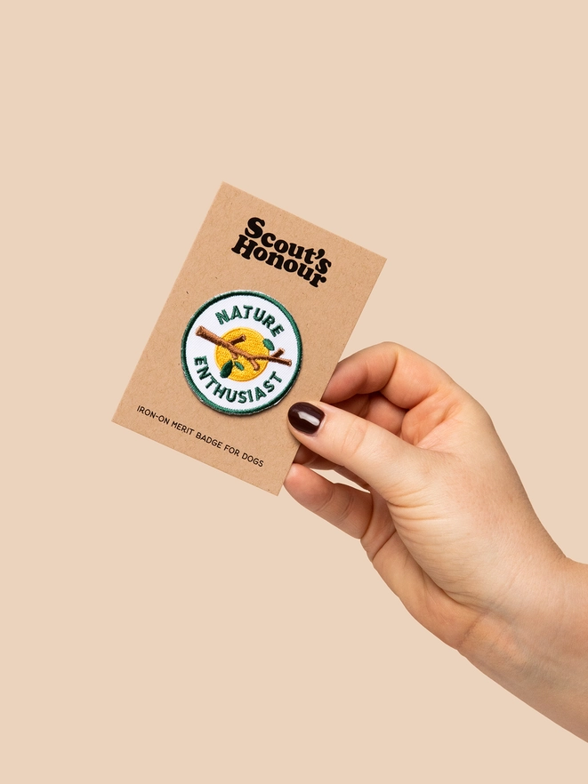 Badge thermocollant pour chien "Nature entousiast"-Patch et badges-Scoot's Honor-Muzon