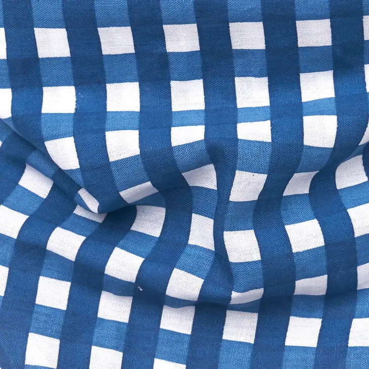 Bandana pour chien - Carreaux Bleu et Blanc