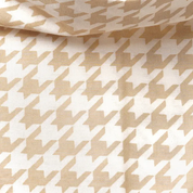 Bandana pour chien - Pied-de-poule blanc et beige