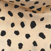 Bandana chien - Tâcheté noir sur fond beige