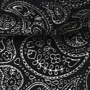 Bandana pour chien - Motif Cachemire noir