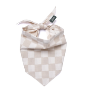 Bandana pour chien - Damier beige
