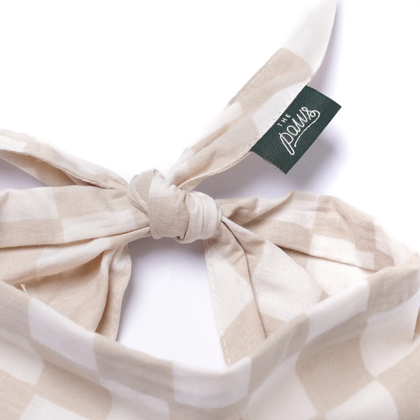 Bandana pour chien - Damier beige