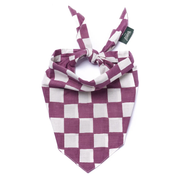 Bandana pour chien - Damier prune