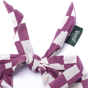 Bandana pour chien - Damier prune