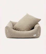 Canapé pour chien en velours côtelé - Beige