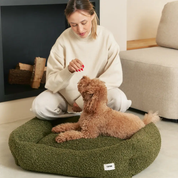 Canapé pour chien en moumoute - Vert
