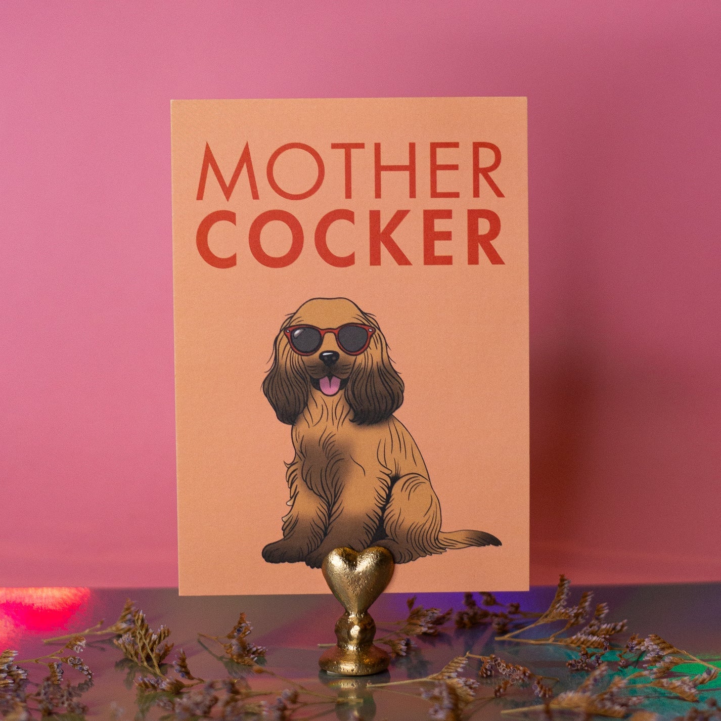 Carte Postale Cocker - Mother Cocker
