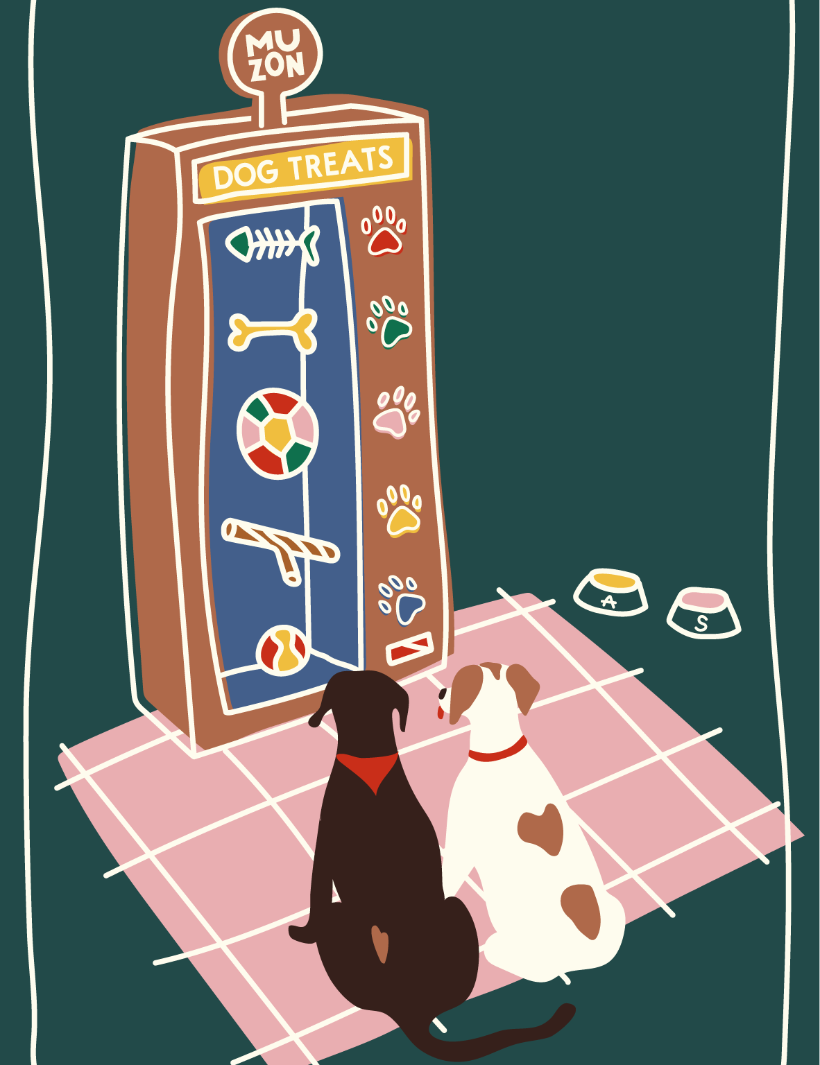 Carte postale Muzon - Dog Treats-Cartes postales-Muzon-Muzon