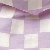 Chouchou élastique pour chiens - Carreaux violets et blancs | Muzon