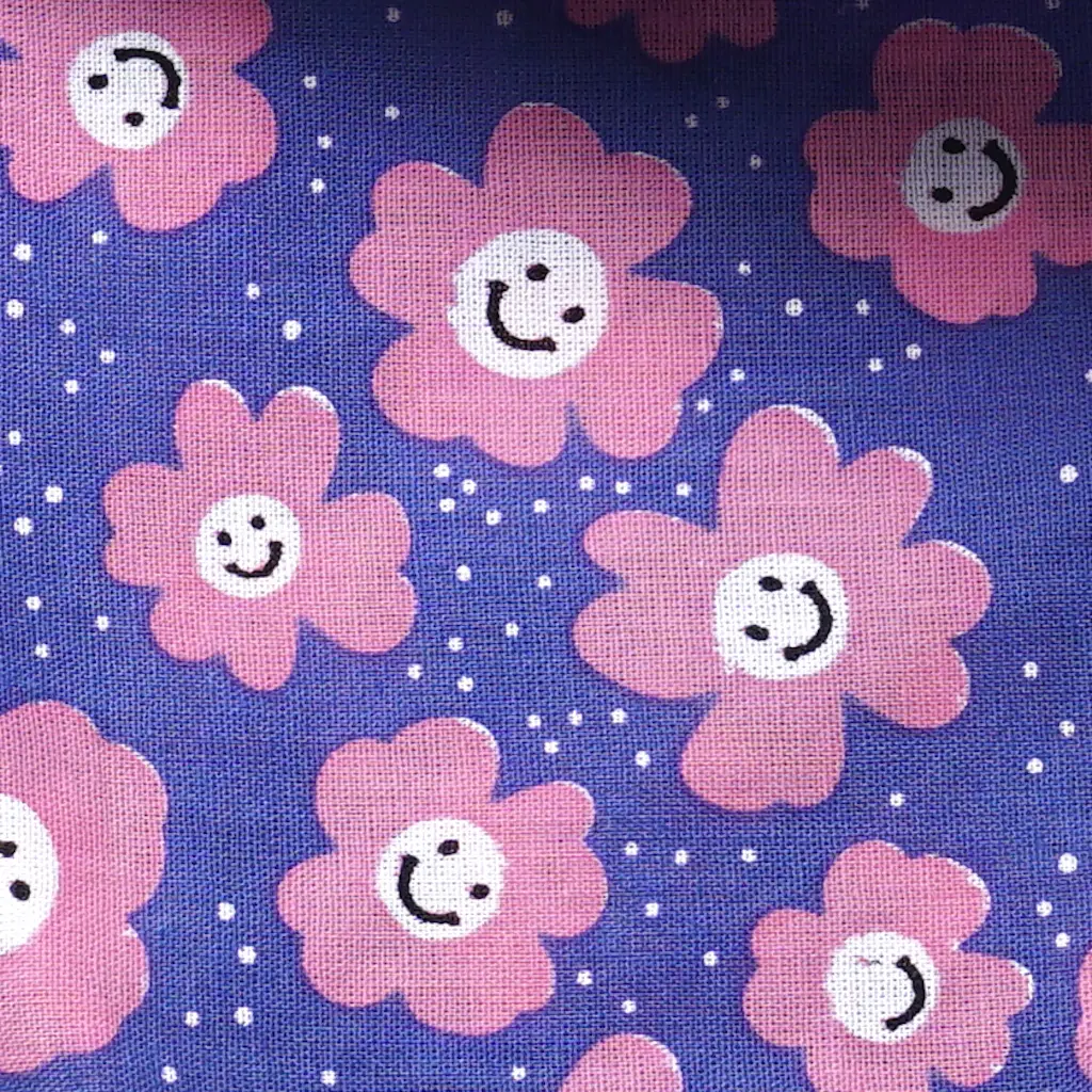 Chouchou élastique pour chiens - Fleurs violettes et roses | Muzon
