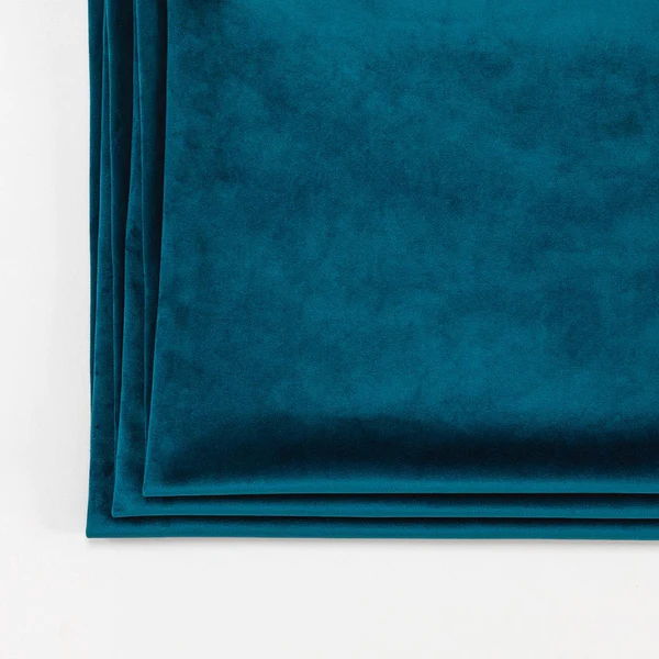 Coussin en velours fait main - Bleu Pétrole-Paniers et coussins-Monsieur Hardi-Muzon