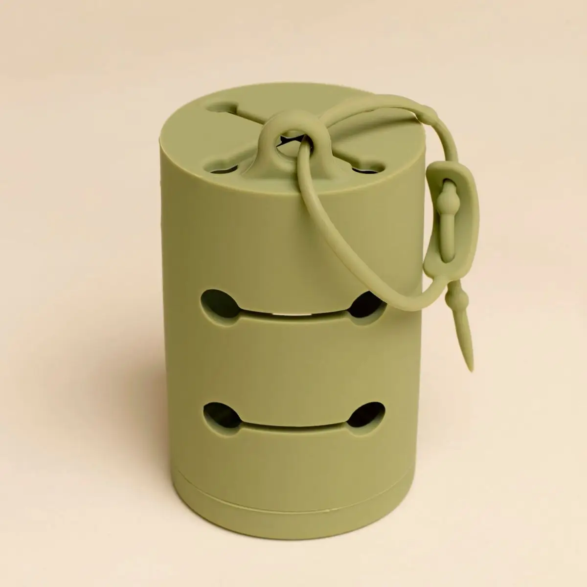 Distributeur de sacs à crotte en silicone - Olive-Accessoires-Awoo-Muzon