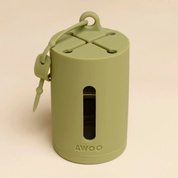Distributeur de sacs à déjections en silicone - Olive-Accessoires-Awoo-Muzon