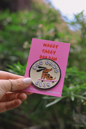 Badge thermocollant pour chien "Bad Dawg Club"