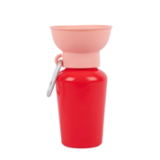 Gourde de voyage rétractable - Rouge et rose