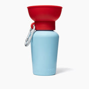 Gourde de voyage rétractable - Rouge et bleu