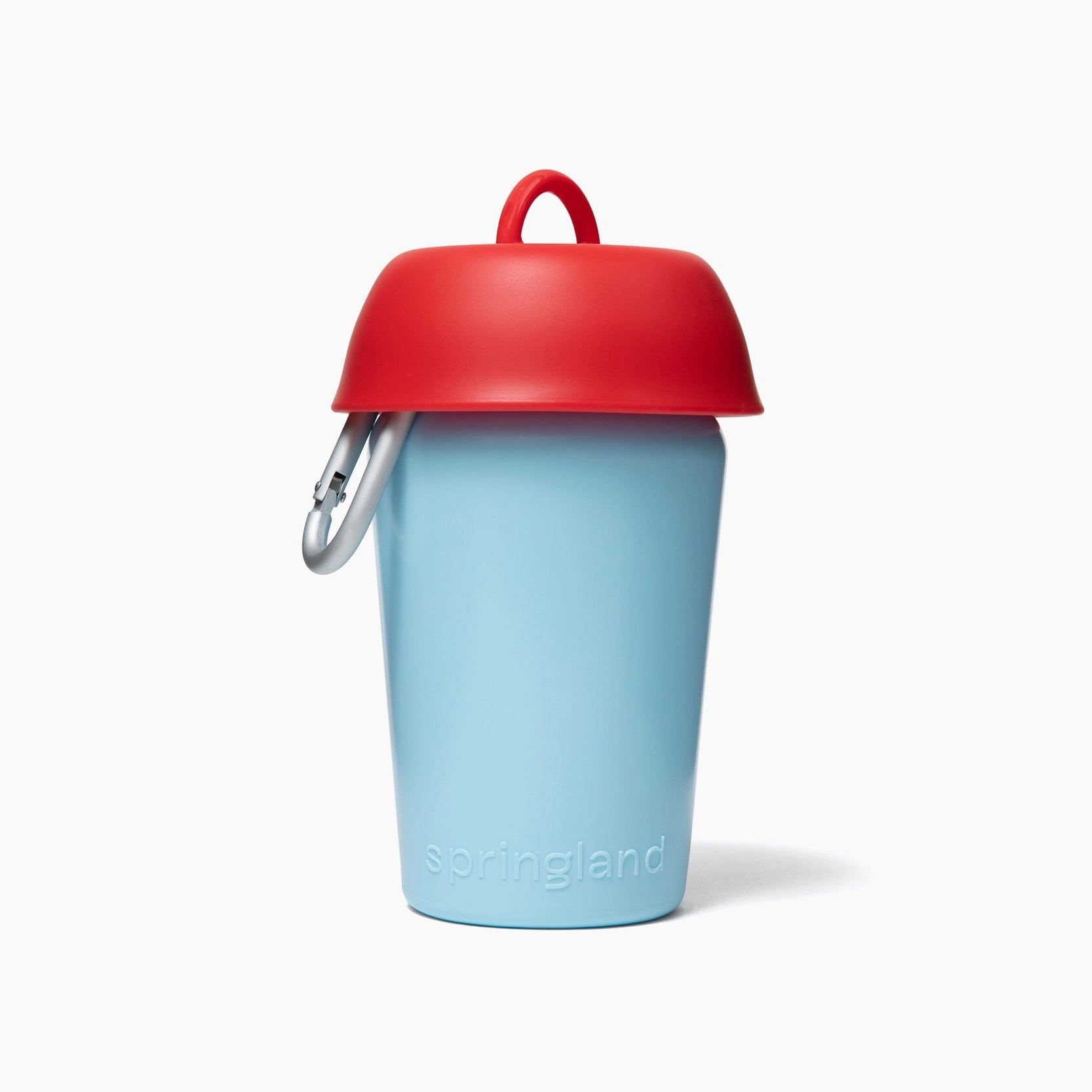 Gourde de voyage rétractable - Rouge et bleu