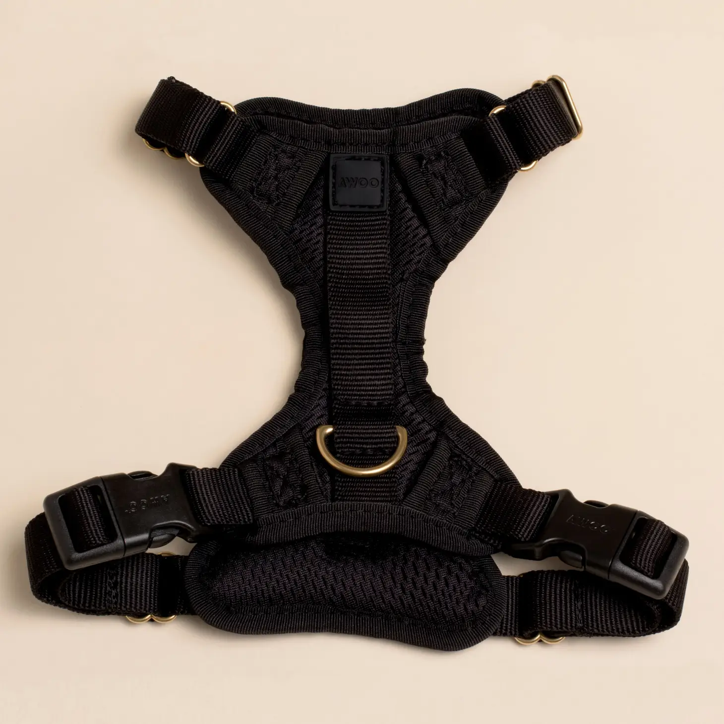 Harnais confortable rembourré en maille aérée pour chien - Noir-Harnais-Awoo-Muzon